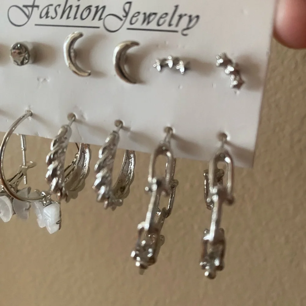 NEW silver fashion jewelry set